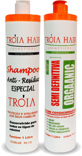 Escova pro organic troia hair cosméticos 2x1000ml - Produto original - liso 100%