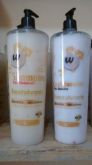 Shampoo - Condicionador 1 litro - wz cosméticos - Extrato de mandioca e macadâmia
