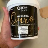 Máscara Ouro Qatar Hair Recuperação cabelos Danificados 1kg