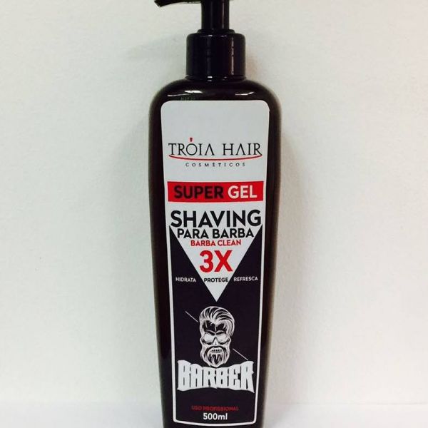Super gel Shaving p/barba Troia Hair 500ml