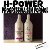 H Power escova progressiva sem formol - H Boni cosmeticos 2x1L