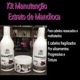 Kit manutenção extrato de mandioca H Boni cosmeticos 3 Itens