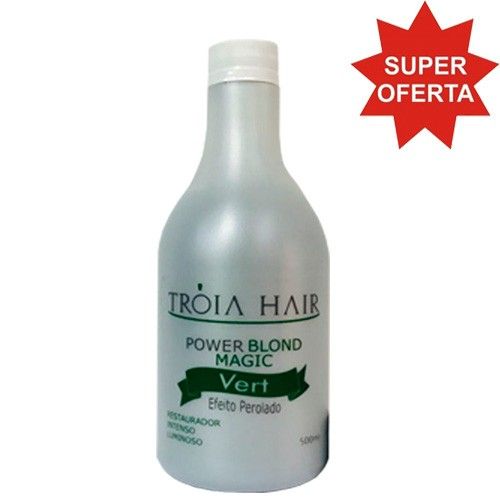 Matizador Power Blond Green Tróia Hair 500ml