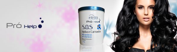 Máscara SOS Jojoca e carnaúba Infinitá cosméticos Micro esferas e vitaminas 1kg